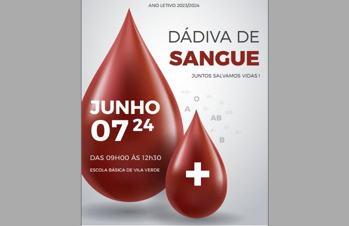 Dádiva de Sangue 2024 na EB de Vila Verde