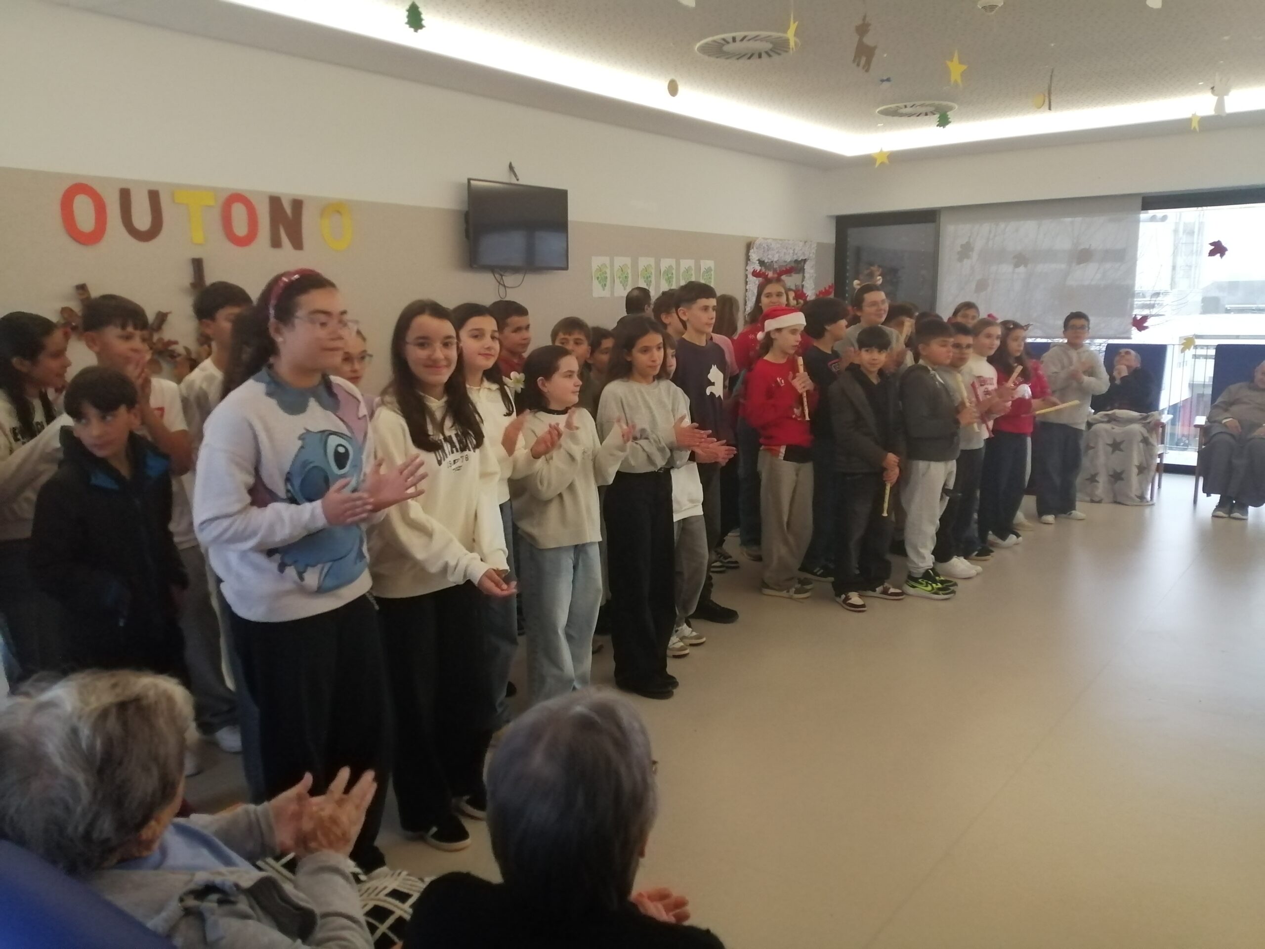 Intercâmbio geracional com as turmas A e E do 6.º ano da EB de Vila Verde